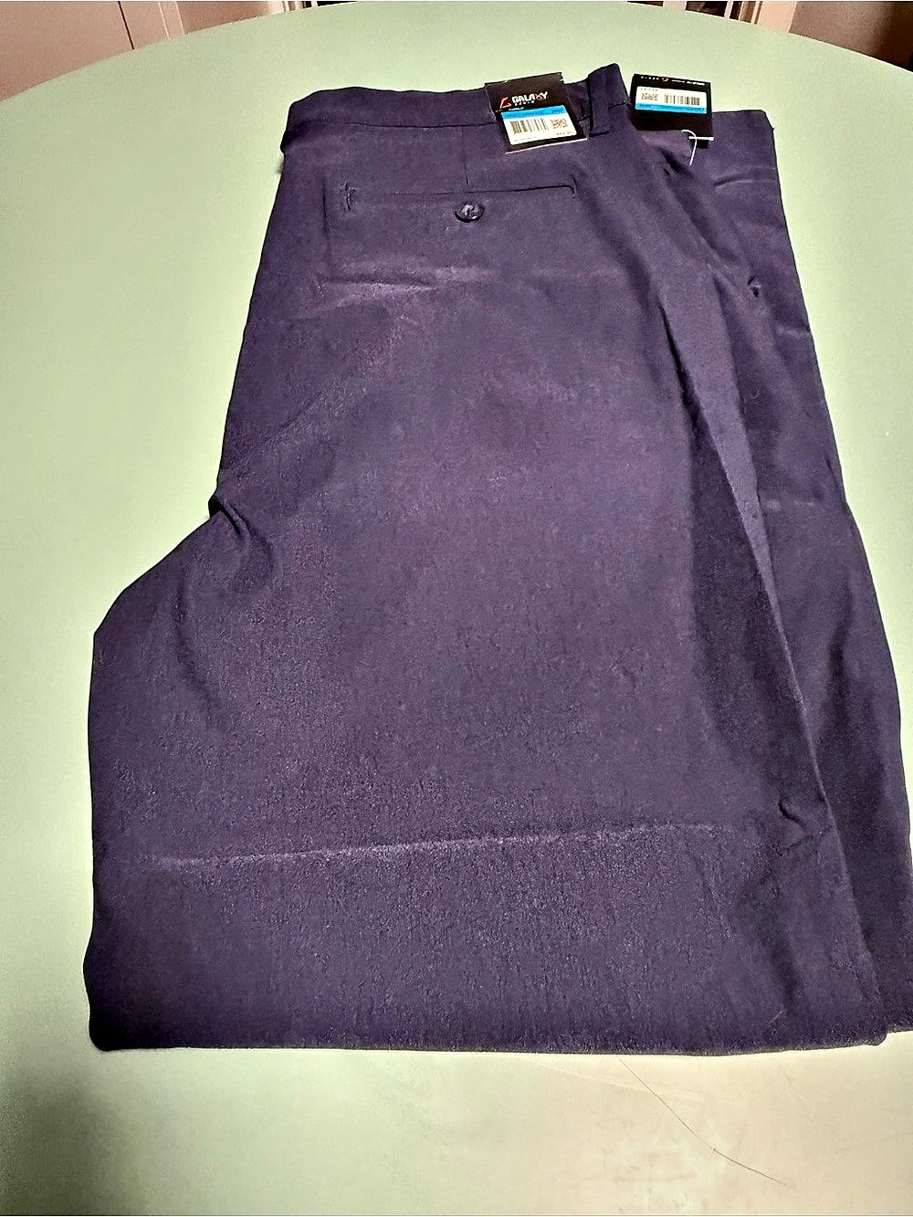 Galaxy by Harvic Stretch Cargo Pants in Blue Waist 38 NWT